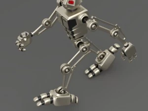 robot aru-01 bipedal humanoid walker 3D Model