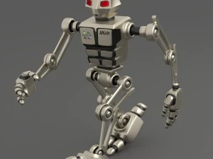 robot aru-01 bipedal humanoid walker 3D Model