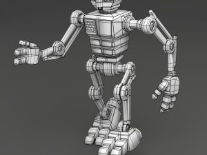 robot aru-01 bipedal humanoid walker Modello 3D