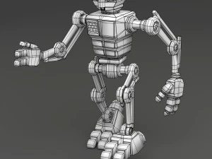 robot aru-01 bipedal humanoid walker 3D Model
