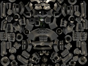robot aru-01 bipedal humanoid walker Modello 3D