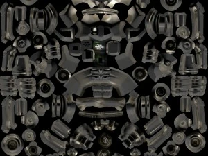 robot aru-01 bipedal humanoid walker 3D Model