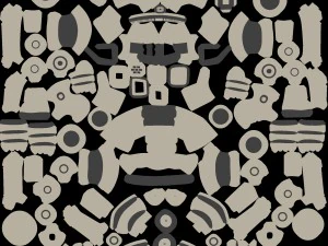 robot aru-01 bipedal humanoid walker 3D Model