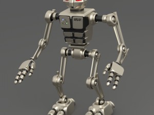 robot aru-01 bipedal humanoid walker Modello 3D