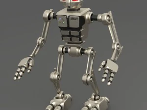 robot aru-01 bipedal humanoid walker 3D Model