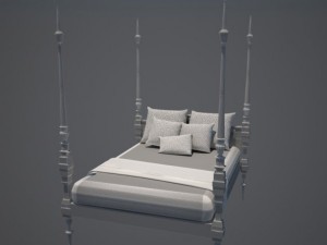 bed Model 3D