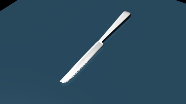 table knife 3D मॉडल .c4d .max .obj .3ds .fbx .stl .blend 
