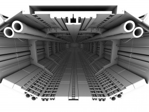 spaceship corridor 3D Model