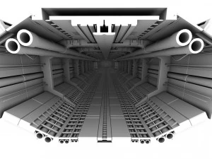 corridoio dell'astronave Modello 3D