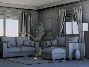 living room 2 3D 모델