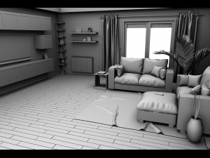 living room 2 3D Модель