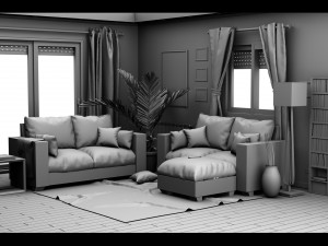 living room 2 3D Модель