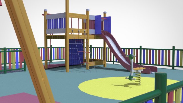 playground set 3D Model .c4d .max .obj .3ds .fbx .stl .blend 