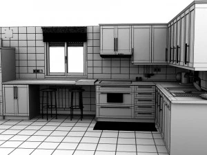 kitchen hd res 3D Model