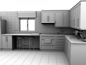kitchen hd res 3D Model