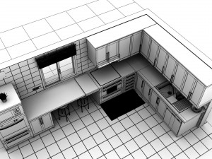 kitchen hd res 3D Model