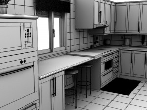 kitchen hd res 3D Model