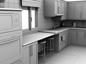 kitchen hd res 3D Model