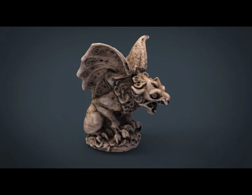 gargoyle 3D Model .c4d .max .obj .3ds .fbx .stl .blend 