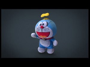 doraemon cat doll 3D Model