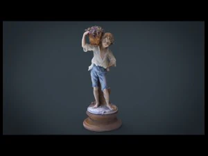 figuur de druivenplukker 3D Model