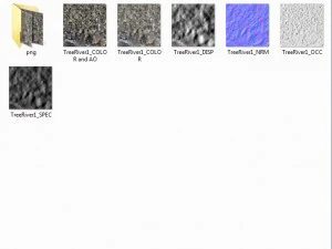 fiume dell'albero Modello 3D