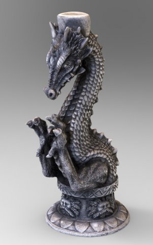 dragon candle Model 3D .c4d .max .obj .3ds .fbx .stl .blend 