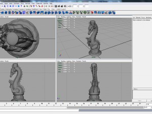 dragon candle Model 3D