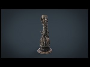 dragon candle Model 3D