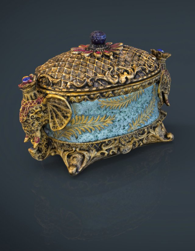 decorative jewelry box 3Dモデル .c4d .max .obj .3ds .fbx .stl .blend 