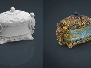 decorative jewelry box 3D Model