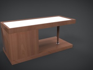 wooden bedside 3D Model