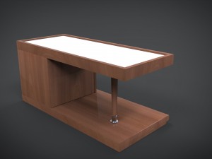 wooden bedside 3D Model