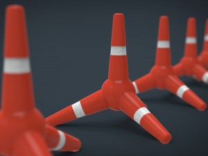 police cone tetrapodo 3D Model