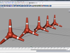 police cone tetrapodo 3D Модель