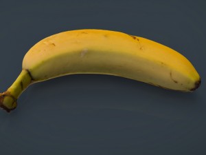 realistic banana Model 3D