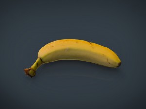realistic banana 3D मॉडल