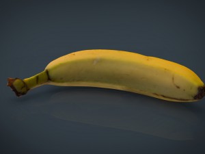 realistic banana 3D मॉडल