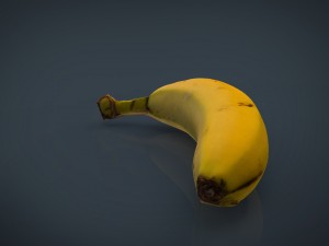 realistic banana 3D मॉडल