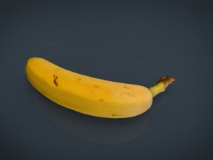 realistic banana 3D मॉडल