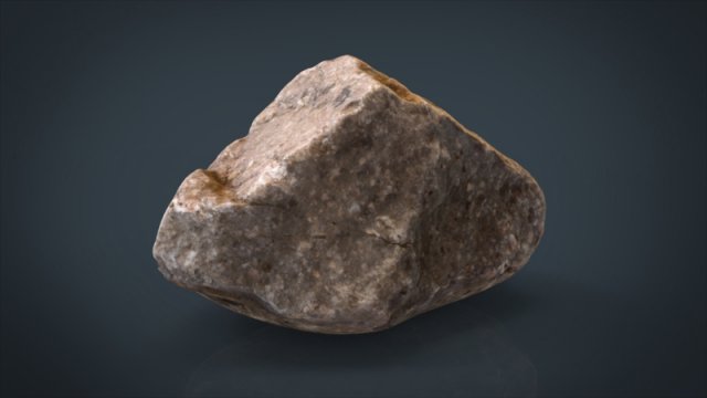 real stone 9 3D Модель .c4d .max .obj .3ds .fbx .stl .blend 