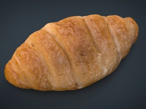 realistic croissant 3D Model