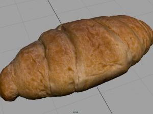 croissant realista Modelo 3D
