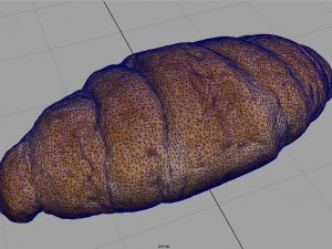 croissant realista Modelo 3D