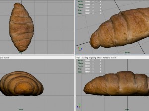 realistic croissant 3D 모델