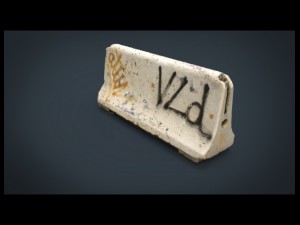 concrete road block Modelo 3D