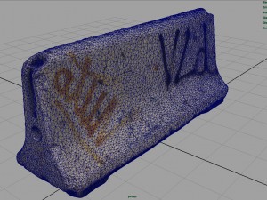 concrete road block Modelo 3D