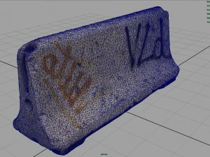 concrete road block 3D Model