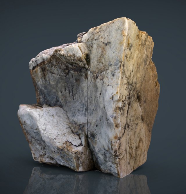 rock 1 3D Model .c4d .max .obj .3ds .fbx .stl .blend 