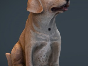 decorative dog garden 3D मॉडल
